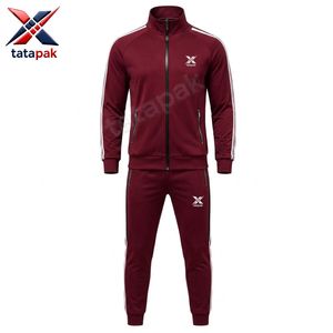 Commande directe usine – Survêtement vintage coupe ajustée 100 % coton, respirant et confortable, tenue de sport décontractée, design 2-en-1 - Product Image 6