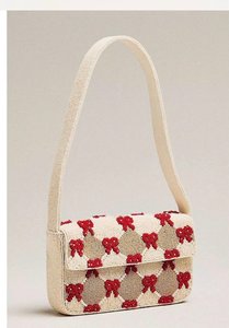 Collection de sacs à main assortis à quatre perles, multicolores, géométriques abstraits, avec motif couronne et verre à martini, en toile ornée de perles de rocaille, sac à bandoulière à rabat - Product Image 6