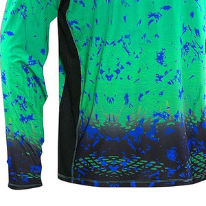 Camiseta de pesca para hombre de calidad premium con logotipo personalizado, 100% poliéster, transpirable y cómoda. - Product Image 6