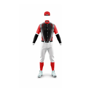 Ensemble d'uniformes de baseball personnalisés imprimés par sublimation, 100% polyester respirant, anti-UV, séchage rapide, évacuation de l'humidité, unisexe adulte ANAX - Product Image 4