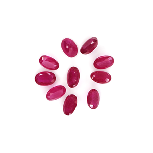 Rubis naturels de Bangkok, ovales calibrés 4x6mm, pierres précieuses facettées naturelles, prêtes à l'emploi pour la création de bijoux - Product Image 3