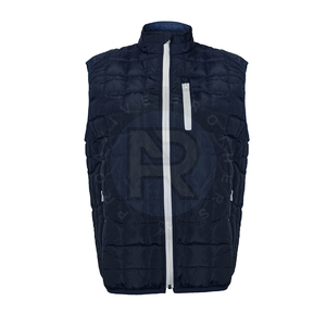 Gilet Homme Tendance Sans Manches Chaud Léger Décontracté Col Montant Fermeture Éclair Intégrale Vêtement d'Extérieur pour Voyage - Product Image 1