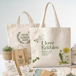 Sac de courses en coton biodégradable écologique avec motifs, poignées robustes, design réutilisable pour les courses quotidiennes et les essentiels - Product Image 6