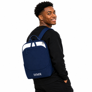 Custom Logo Heritage Masonic Regalia Unisex Sorority Fraternity Greek Apparel Masonic Wear <b>Navy</b> Blue Durable Polyester <b>Backpacks</b> - Product Image 5