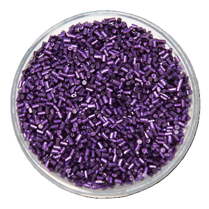 Masterbatch PP <span class=keywords><strong>nacré</strong></span> violet de qualité <span class=keywords><strong>alimentaire</strong></span> à effet métallique pour fûts d'huile - Product Image 1