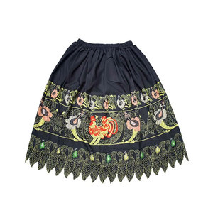 Premium 100% <b>High</b> Manufacturer Quality Multi Colours Skirts Digital Printing <b>High</b> Wasted Pleated Maxi Long Skirt for Women - Product Image 4