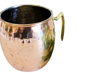 Copper Moscow mule mug set for stylish celebration beverage nights hammered finish metal <b>cups</b> durable <b>reusable</b> party mugs - Product Image 6