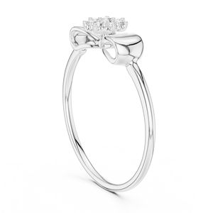 STARLACE BRILLIANT CUT LAB GROWN DIAMOND RHODIUM PLATED 18KT SOLID WHITE GOLD ENGAGEMENT PARTY <b>GIFTING</b> GLAM DAILY USE WOMEN - Product Image 2