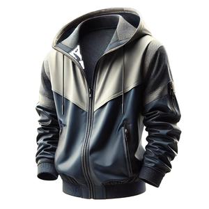 แจ็กเก็ตกันน้ำระบายอากาศได้ดีของผู้ชายเสื้อแจ็กเก็ตกันน้ำ100% โพลีเอสเตอร์ระบายอากาศได้กระดุมสองแถว - Product Image 6