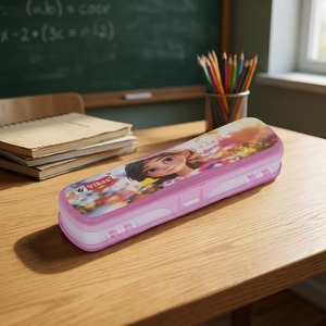 Estuche de Lápices Rosa Mini de Alta Calidad, Ligero, de Plástico, para Almacenamiento de Material Escolar, para Estudiantes, Niños y Promociones - Product Image 6