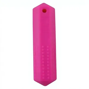 Jouet de dentition sensoriel en silicone coloré en forme d'hexagone, 15 cm, portable, sûr pour les aliments, idéal pour les centres de réadaptation - Product Image 2