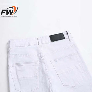 กางเกงยีนส์เดนิมทรงตรงสีน้ำเงินสำหรับผู้ชาย ทรงสลิมฟิต สวมใส่สบาย ระบายอากาศได้ดี คุณภาพสูง สีพื้น ซักได้ เหมาะสำหรับฤดูหนาว - Product Image 5