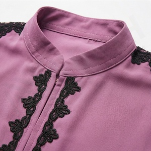 Abaya Abierta de Chifón Simple al por Mayor para Mujeres Musulmanas, Ropa Islámica Elegante, Moderna y de Alta Calidad - Product Image 4
