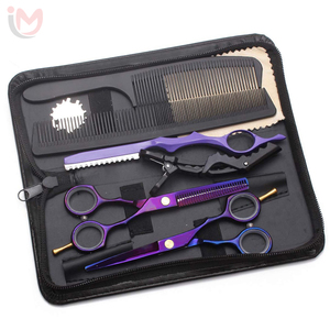 Professional Stainless Steel Haircut Scissors Kit With Comb And Shears For Men Women <b>Barber</b> Salon Tools Durable Hair Styling <b>Set</b> - Product Image 5