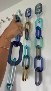 Chaîne murale décorative en résine écologique lavable de qualité supérieure, personnalisable toutes tailles et couleurs, artisanat fait main pour la décoration intérieure - Product Image 2