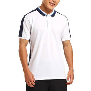 Nouveau design, logo brodé personnalisé, coton et élasthanne, uniforme de golf pour homme, polo uni, t-shirts - Product Image 6