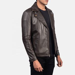 แจ็คเก็ตหนังผู้ชายคุณภาพสูง ทรงสลิม แฟชั่นลำลอง คอตั้ง ซิปปิด สไตล์มอเตอร์ไซค์ แนวสตรีท  ฤดูใบไม้ร่วง-ฤดูหนาว 2026 - Product Image 6