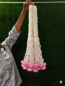 Guirnalda Colgante de Flores de Mogra, Jazmín, Tuberosa y Rosa para Decoración de Bodas, Mandap, Escenarios, Templos, Festivales, Nikah y Seemantham - Product Image 6