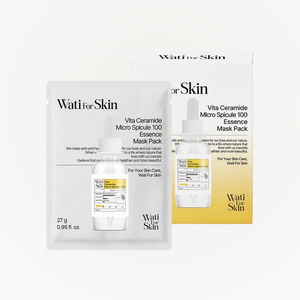 แผ่นมาส์กหน้าเกาหลี แก้วสกิน Whatiforskin Vita Ceramide micro Spicule 100 Essence Face Mask 10 ชิ้น แผ่นมาส์กหน้าเกาหลี - Product Image 1
