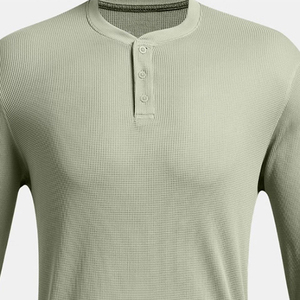 Chemise décontractée pour homme, manches longues, col boutonné, en lin/coton, de haute qualité, respirante, séchage rapide, écologique - Product Image 4