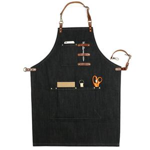 2026 New Design <b>Kitchen</b> Bib Professional Soft Polyester/Cotton Chef Apron Long Sleeve Unisex Easy Wash Hotel Uniforms High - Product Image 6