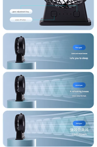 พัดลมมือถือ GongTian F95E แบบไร้ใบพัด มอเตอร์ไร้แปรงถ่าน ใช้พลังงานแบตเตอรี่ สำหรับใช้งานกลางแจ้ง ควบคุมด้วยปุ่ม รูปทรงนาฬิกา ทำจากพลาสติก - Product Image 3