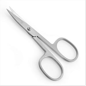 Las mejores tijeras de uñas para cutículas curvas rectas con acabado satinado, cuchillas afiladas para manicura y pedicura, herramienta de belleza para el cuidado de las uñas - Product Image 1