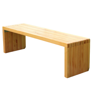 Banco de Jardín Moderno de Madera de Acacia Ecológica Minh Phuoc, Desmontable para 2 Personas, sin Respaldo, para Patio y Jardín - Product Image 4