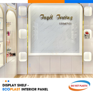 Panneau intérieur en PVC Usine de fabrication du Vietnam Présentoir de style monochromatique - Product Image 6