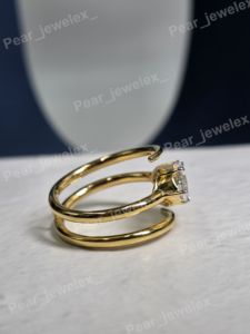 <b>Iced</b> Out Marquise Cut Moissanite Diamond <b>Ring</b> 925 Sterling Silver Luxury Statement <b>Ring</b> For Women Wear - Product Image 4