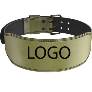 เข็มขัดยกน้ำหนักหนังวัวสำหรับผู้ชายและผู้หญิงอุปกรณ์ออกกำลังกายยกน้ำหนัก - Product Image 1