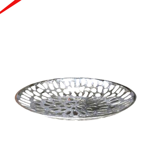 Elegant Modern Silver Plated Rectangle Lightweight Decorative Serving Tray Grape Handles Stainless Steel Wedding Hotel - Product Image 5