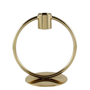 Ensemble de 3 bougeoirs décoratifs en métal doré moderne pour centres de table de mariage et décoration de table à la maison - Product Image 2