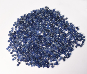 Saphir bleu naturel rond de 4 mm, cabochon rond calibré, saphir du Sri Lanka, saphir de Ceylan, non chauffé et non traité, pierre précieuse en saphir - Product Image 4