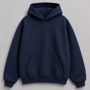 Sudadera con Capucha Extra Grande para Hombre, 100% Algodón, Felpa, Informal, para Invierno, con Bolsillos, Corte Regular, Estilo Tejido - Product Image 5