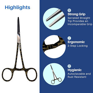 เครื่องมือผ่าตัดยุงที่ดีที่สุด | คีมหลอดเลือดแดงด้วยมือ | สเตนเลสสตีลสำหรับใช้ในโรงพยาบาล | รับประกันอายุการใช้งาน - Product Image 3