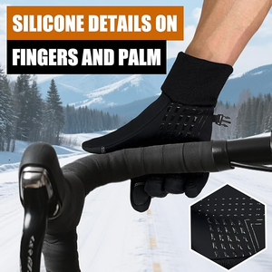 Guantes Deportivos de Piel de Cabra Sunland para Invierno, Cálidos, Resistentes al Fuego, Unisex, con Pantalla Táctil, Dedos Completos, para Montar - Product Image 3