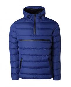 Chaqueta de Plumón de Otoño para Hombre de Alta Calidad con Cuello Alto y Logotipo Frontal, Cierre de Cremallera Impermeable, Talla Grande - Product Image 1
