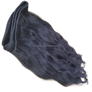 Extensiones de cabello Remy humano virgen indonesio alineado con cutícula de estilo ondulado recto indonesio 100% - Product Image 2