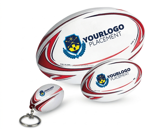 Customized Rugby Ball Keychain PVC Novelty Football with Custom Logo Promotional <b>Rubber</b> Keychain - Product Image 5