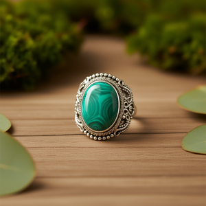 Anillo de Moda de Malaquita de 9.8 Gramos - Product Image 3
