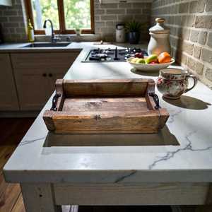 Handmade <b>Rustic</b> Wood Tray | Farmhouse <b>Coffee</b> <b>Table</b> Decor - Product Image 3