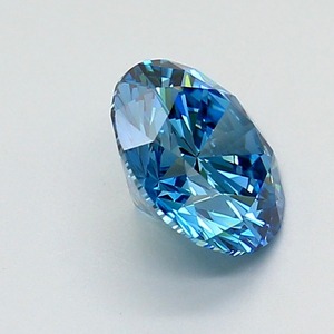 Diamant rond de laboratoire 1,52 ct, bleu vif fantaisie, clarté VS1, finition polie, CVD, pierre de bijouterie en vrac, boutique - Product Image 3