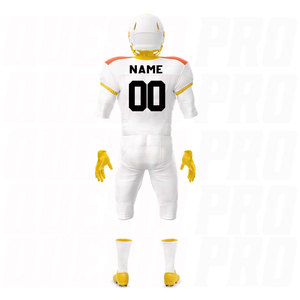 เสื้อฟุตบอลอเมริกันแบบซับลิเมชั่นสั่งทำพิเศษ ชุดทีมคุณภาพพรีเมียม อุปกรณ์นักกีฬาแบบปรับแต่งได้  ย้อมสีแบบซับลิเมชั่นเต็มตัว - Product Image 6