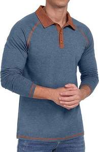 Chemise de golf pour homme Kivotech à manches longues, personnalisée, tricotée, 100% coton, respirante, séchage rapide, haute qualité, vente en gros - Product Image 3
