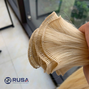 Cabello Humano Virgen Vietnamita, Nuevo Tipo de Extensiones de Cabello en Trama, Colores Rubios, Sedoso y Suave, Puntas Gruesas - Product Image 2