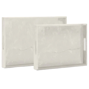 New Design Modern Resin Serving <b>Tray</b> Wedding Use <b>Round</b> <b>Marble</b> Pattern Multi-Functional Best Quality & Size Available - Product Image 4