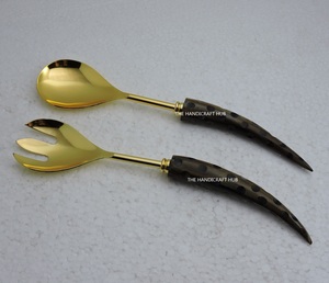 <b>Salad</b> <b>server</b> in Stainless Steel Wooden Style Resin Handle Stainless Steel <b>Salad</b> <b>Server</b> Set Resin Handle <b>Salad</b> <b>Server</b> Set - Product Image 6