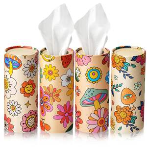 Mouchoirs en papier pour le visage en bambou écologiques, 3 plis, tube de mouchoirs portable pour voiture, fournisseur et fabricant de mouchoirs de voyage, papier recyclé - Product Image 5