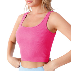เสื้อกล้ามเปิดหลังแบบ U-Neck สำหรับผู้หญิง ขายส่ง – รับสกรีนโลโก้ ชุดออกกำลังกาย ชุดกีฬา สำหรับฟิตเนสและใส่ในชีวิตประจำวัน - Product Image 6